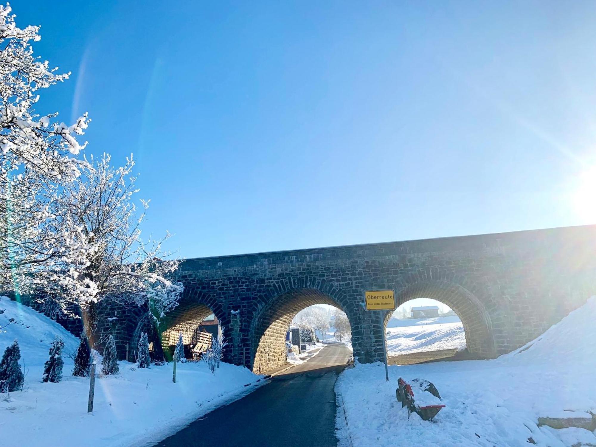 Lindners Hideaways - Bergnest Lodge - Bergblick Fewo 6 Pers Balkon Garten Hund Ski Unterkunft Luftkurort Oberreute Naehe Buchenegger Wasserfaelle Eistobel Bodensee Exterior foto